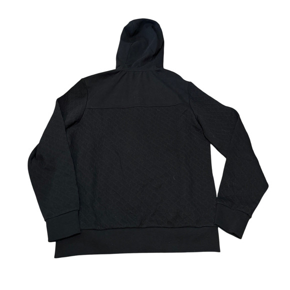 Hugo Boss Cotton zip-up hoodie with monogram jacquard Black Size Large New - Picture 3 of 6